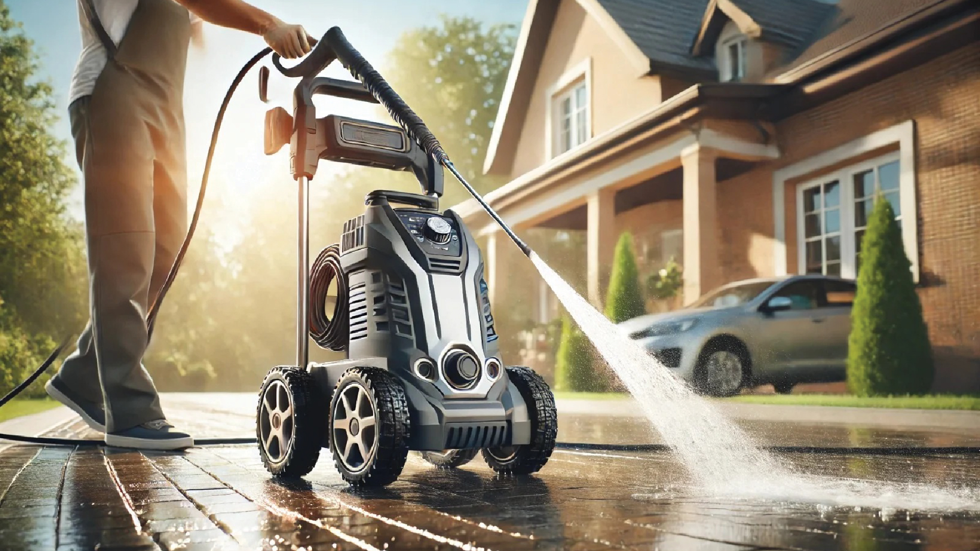 Dış alan zemin temizleme çalışması